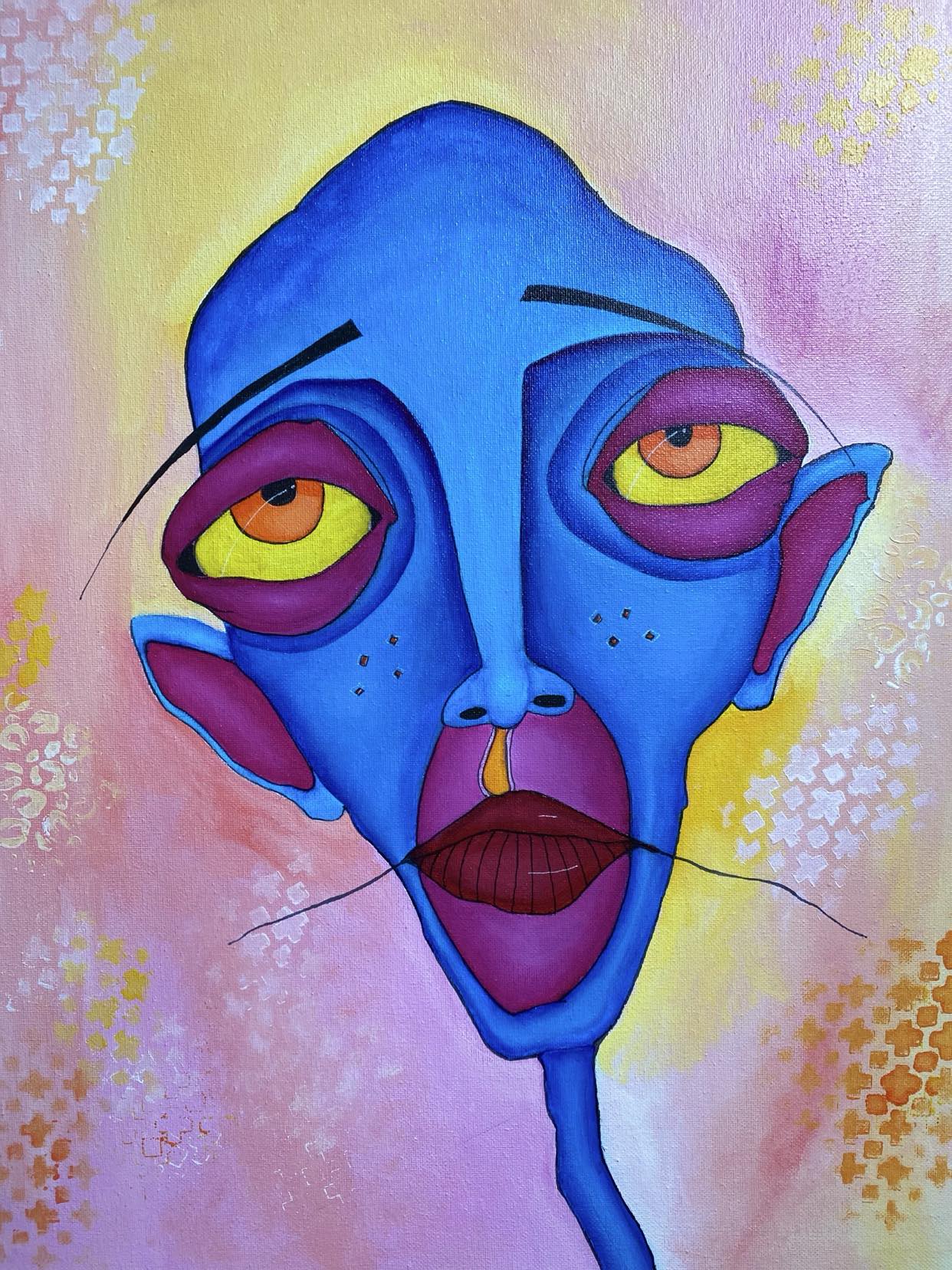 Freckles  16x20 acrylic on canvas